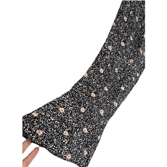 LOFT Women’s Floral Bell Sleeve Ruffle Round Neck Casual Blouse Top Sz L NEW - Picture 4 of 12